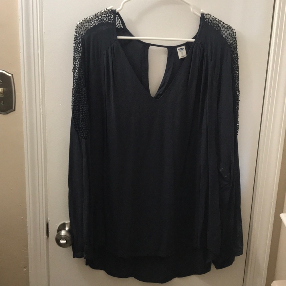 Charcoal gray blouse